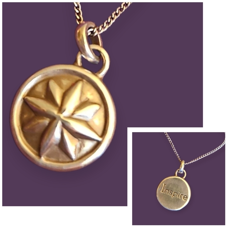 BRIGHTON Dainty Star Compass Inspire Pendant Chain Necklace